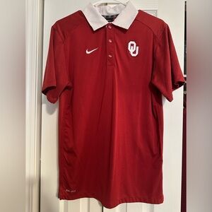 The University of Oklahoma Nike Polo. Men’s size Small